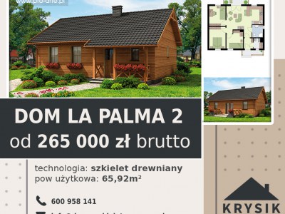 LA PALMA 2 C szkielet drewniany dom mieszkalny